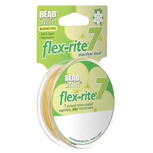 Fil en acier inoxydable Flex-Rite or 0,45mm pour la création de colliers résistants