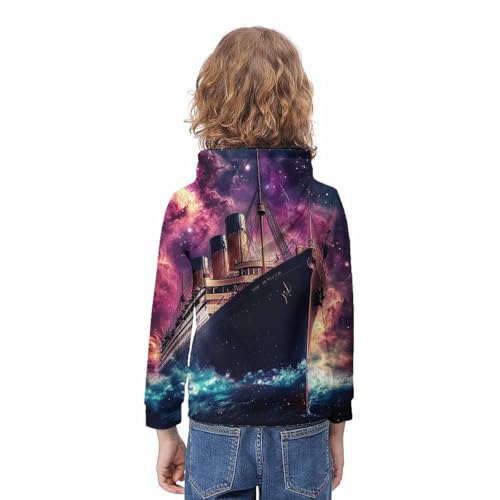 Sweat Titanic Cosmos pour ado : le style 3D confortable