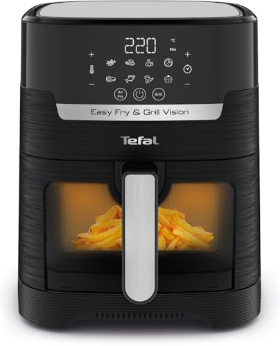 Tefal Easy Fry & Grill Vision Heißluftfritteuse, 4,2 L Kapazität, 2-in-1 Technologie, Sichtfenster, Extra Crisp-Technologie, energiesparend, Touchscreen, schwarz, EY5068 – Bild 3