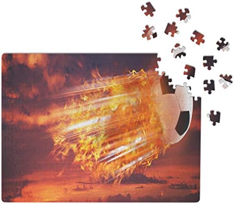 Jigsaw Puzzles for Adults & Kids Super Strike Football and Soccer Sports Home Decor Wall Art 252 Pcs