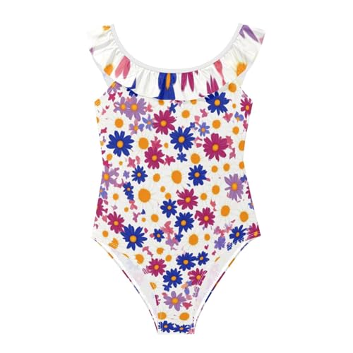 Traje de baño para niñas SyXIOP bañador morado de 3 a 6 años