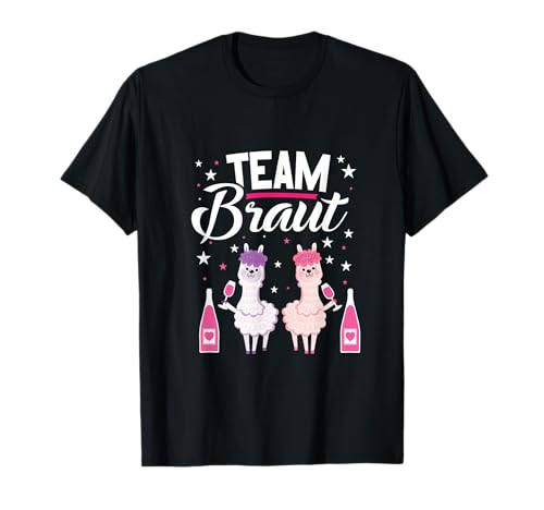 👰 Team Braut Bachelorette Party Alpaka JGA T-Shirt