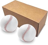 LeapBeast Professionelle Baseballs 9 Inch, Handgenäht Baseballs, Hart Holz/Weiche Gummikern Basebälle für Erwachsene, Jugendtraining, Professionelle Baseballspiele (2PCS, Weicher Ball)