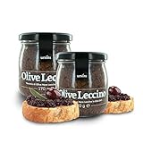 Paté de aceitunas negras (variedad Leccino) con aceite de oliva virgen extra (170 gr)