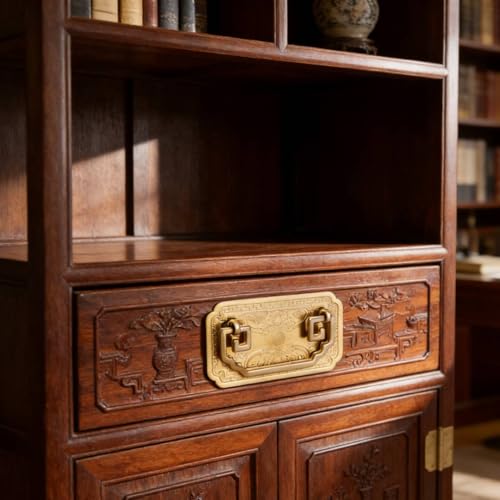 Poignée antique en laiton pour placard et commode de chambre à coucher