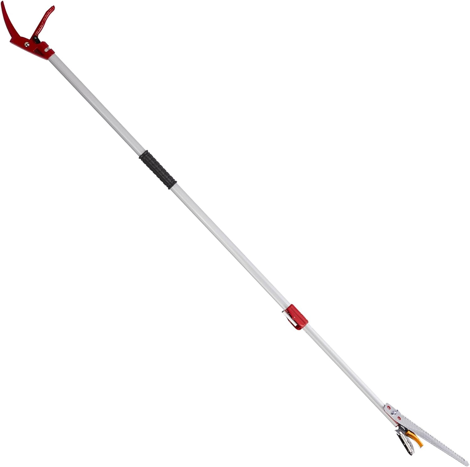 Extendable Tree Pruner,Cut and Hold Pruning Trimmer,Long Reach Pole Saw, Telescoping Fruit Picker, Branches Bypass Lopper,Lightweight Tree Trimmers Long Handle Pruner (5.9-9.8FT)