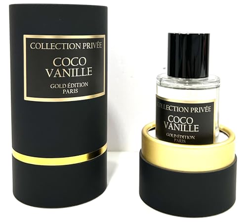 Parfum COCO VANILLE Collection Privée Nouvelle Edition (Gold Edition), Idée Cadeau, un parfum longue durée et unisexe de 50 ml, fabriqué en France (COCO VANILLE)