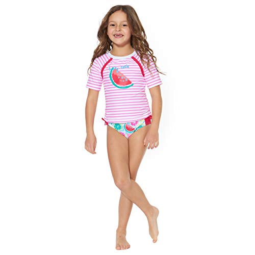 Tommy Bahama Girls' 2-Piece Rashguard And Swim Bottoms Set, Watermelon, 2T #TOP3