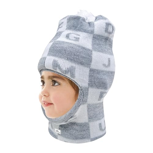 Image of Kidbee Baby Soft Woolen Monkey Cap for Babies | Warm & Stretchable Winter Cap | Unisex Multicolor Beanie