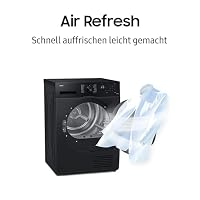 Samsung DV91DG52A0AEEG Wärmepumpentrockner, 9 kg, EEK: C, AI Wäschetrockner mit WiFi-SmartThings-App, LED-Display, Hygiene-Programm, Air Refresh, Knitterschutz, Weiß – Ansicht 6
