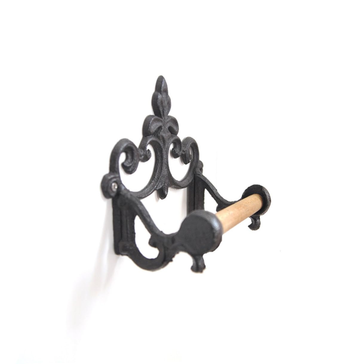Anneau Mural Porte-Serviette en Fer Noir, Lot de 2 pour Salle de Bain