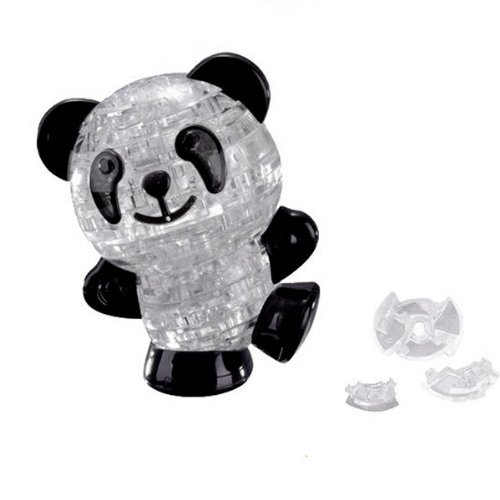 3D Crystal Puzzle 53 Pieces Panda Model(Black & White) Toys Kids