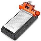 Chisel Sharpening Kit with Diamond Sharpening Stone, Honing Guide Tool, Sharpener Jig for Chisel Planer Grinding Repair