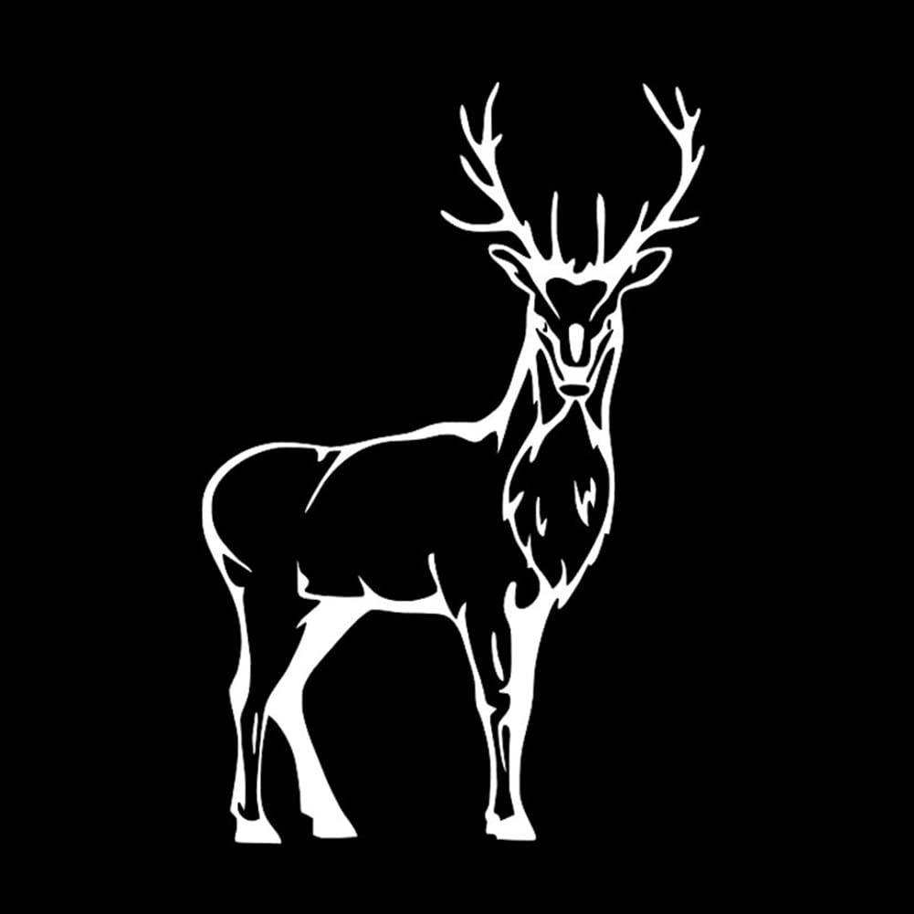 Testa Di Cervo 5 Adesivi Per Auto Con Alce, , Adesivi Riflettenti Testa  Cervo Da Parete, image size:1001x1001