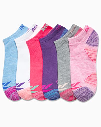 Reebok Girls' Lightweight Comfort Athletic Low Cut Socks (6 Pack)4