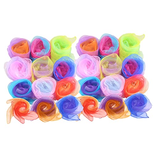 Pañuelos de seda para malabarismo y decoración de fiestas 6