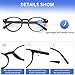 AIKLLY Reading Glasses Blue Light Blocking - Spring Hinges Round Eyeglasses for Men Women,4 Pairs Mix Color Anti Glare Filter Lightweight Readers (4 Pairs Mix Color, 1.50)