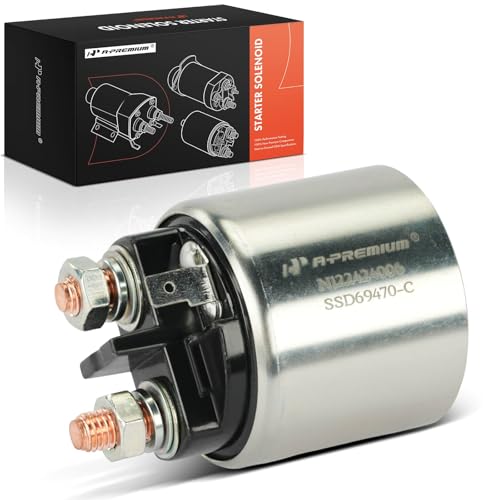 A-Premium Starter Solenoid Compatible with Hyundai, Kia Models - Elantra 1996-2006, Sportage 2005-2006, Tucson 2008-2009, Spectra 2004-2006 - 12V
