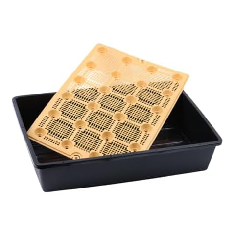 BeGrit Seed Starter Trays Durable Plastic Growing Trays 13x17inch Deep Plant Trays 5 Pack Seedling Starter Trays Perfect for Indoor, Outdoor, Greenhouses Cover