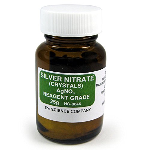The Science Company Silver Nitrate Crystals, Reagent, 25g