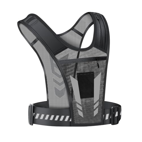 TTETNLY アウトドアスポーツチョッキ水筒胸バッグ通気反射リュックランニング/サイクリング/登山スポーツリュック