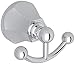 Rohl WE7D Wellsford Double Robe Hook, Satin Nickel