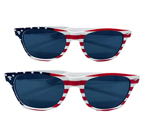 Mommy and Me Matching Red White and Blue Patriotic American Flag USA Sunglasses
