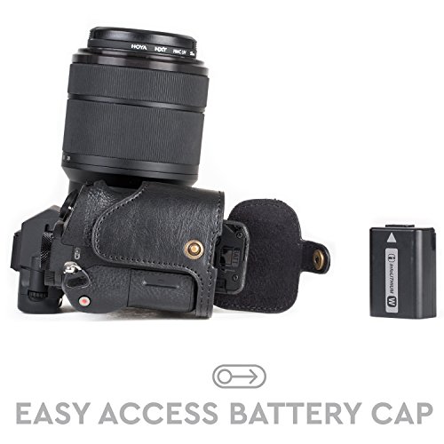 Megagear Sony Alpha A7S Ii, A7R Ii, A7 Ii Ever Ready Leather Camera Half Case And Strap, With Battery Access - Black - Mg1123 #TOP4