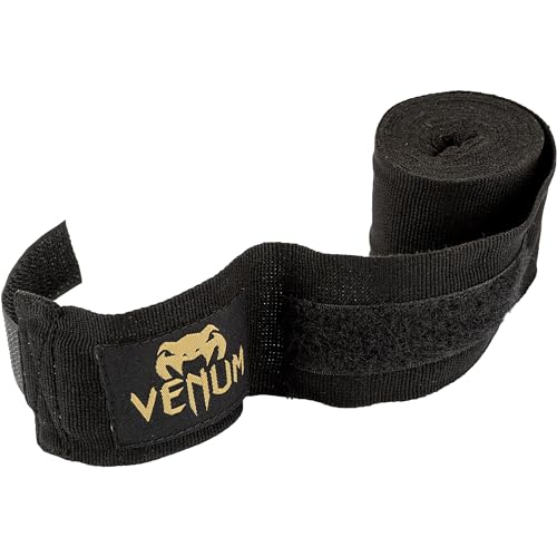 Venum wrap de boxeo desenrollado, muestra el cierre de Velcro y la longitud del material elástico