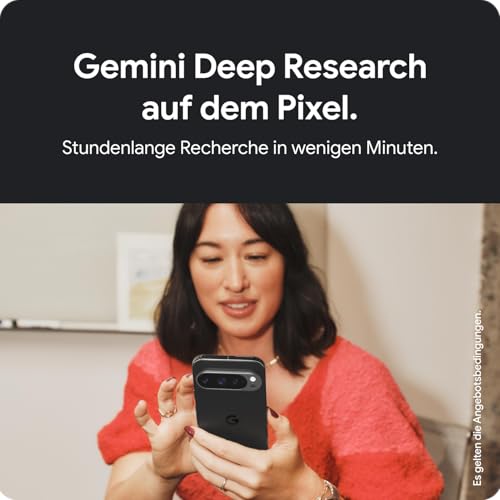 Google Pixel 9 Pro XL – Android-Smartphone mit Gemini ohne SIM-Lock, Dreifach-Rückkamerasystem, 24 Stunden Akkulaufzeit und EIN 6,8 Zoll großes Super Actua-Display – Obsidian, 1TB – Bild 4