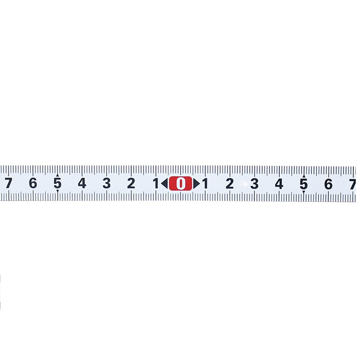 Aluminum Alloy Silver Self-Adhesive Measuring Tape, Sticky Ruler Measure for, Woodworking, Saw, (from Middle) 250-0-250mm /Width 10mm, (1pcs)