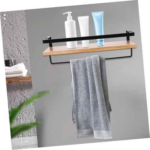 Estantería moderna de pared en madera maciza para baño de diseño 3