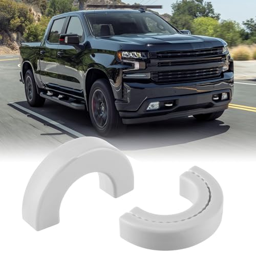 Image of Tow Hook Covers Fit for Chevy Silverado 1500 2007-2026 /GMC Sierra 1500 2007-2018, Customized Car Tow Hooks Compatible with Chevrolet Silverado 1500 Accessories 2007-2026 (White)