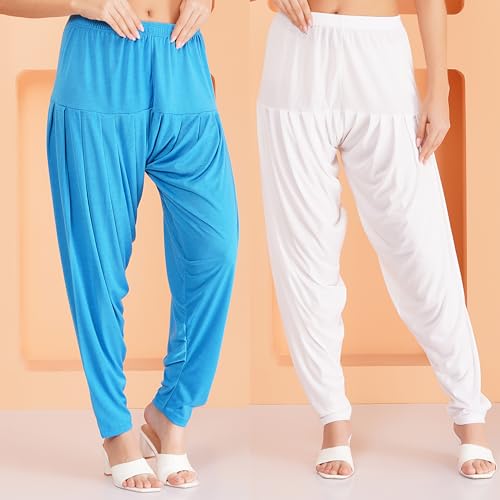 Image of Buy That Trend Patiyala Pants for Women Viscose Dhoti Patiyala Salwar Harem Bottoms Pants