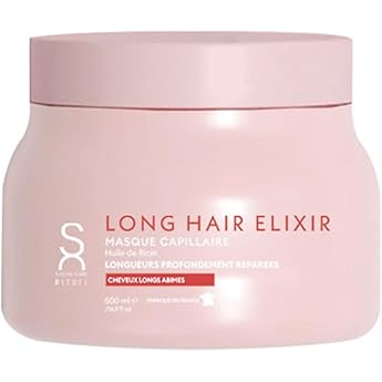 sacha care rituel long hair elixir hair mask with castor oil - for shiny revitalized and strong hair - intensive nourishing for healthy-looking hair 500 ml