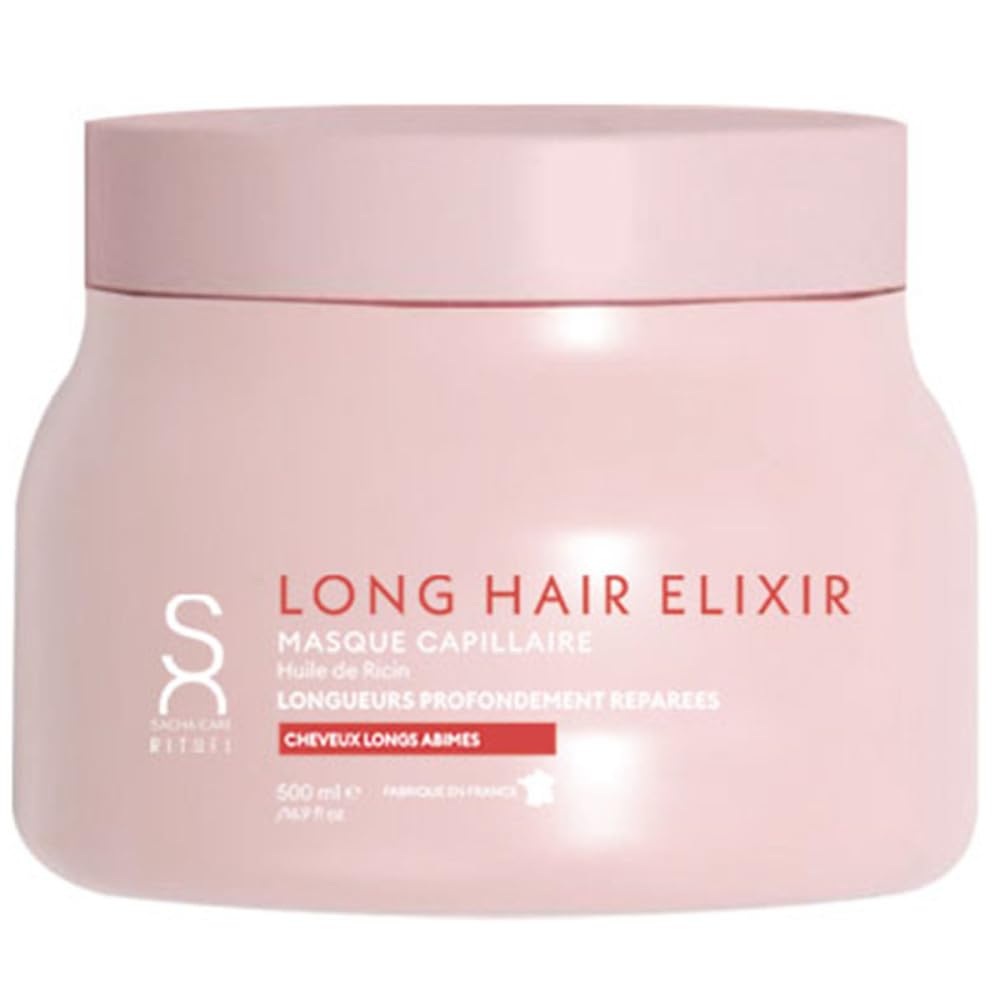 Rituel Long Hair Elixir maska do włosów z olejem rycynowym – dla błyszczących, zrewitalizowanych i mocnych włosów – intensywnie pielęgnująca dla zdrowo wyglądających włosów, 500 ml