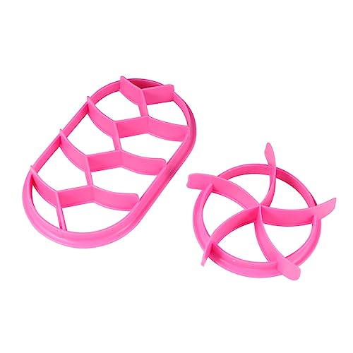 Ciieeo 2 Piezas 1 Juego Cortador de Pan para Hornear Pastel de Juguete Sello en Relieve Herramienta de piña Croissants Masa Galletas de Pastel de Frutas Pan de Molde Enrejado Decorar