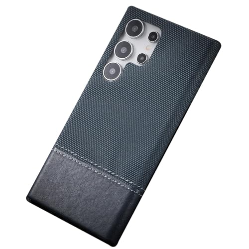Coque Samsung S26 Ultra housse cuir bleu style professionnel