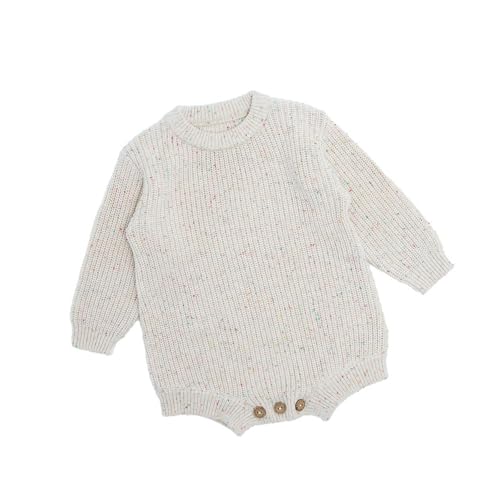 Barboteuse tricotée en coton douillet cadeau de naissance chaud bébé 0-2 ans