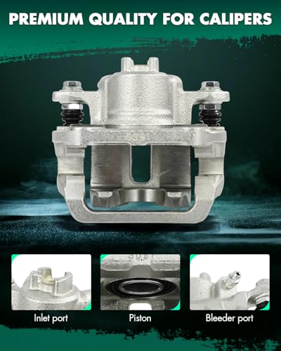 Image of SCITOO - Rear Right Disc Brake Caliper Assembly with Bracket For Honda For Ridgeline 2006 2007 2008 2009 2010 2011 2012 2013 2014 19B2928A