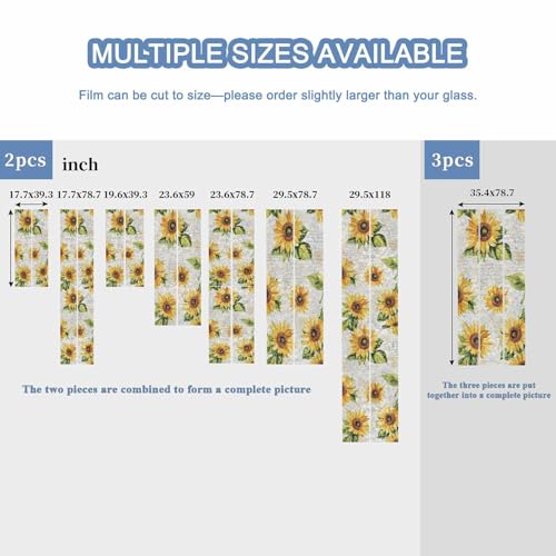 Vinilo decorativo para ventana 17.7x78.7in Qibunaqu miniatura 6