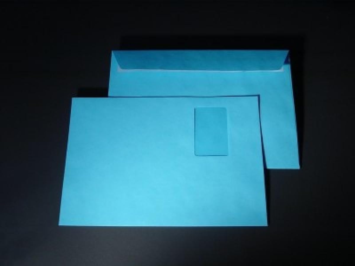 Briefumschläge C4 120g/qm haftklebend Fenster VE=250 Stück intensivblau