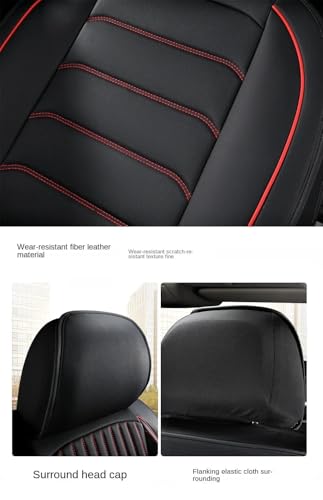 Housse de siège voiture en cuir PU robuste et imperméable ensemble complet