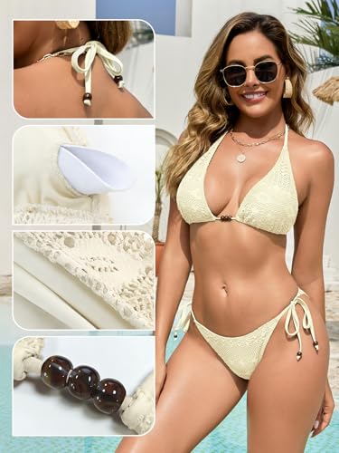 Bikini triangle deux pièces réglable SHEKINI pour valoriser la silhouette sans serrer