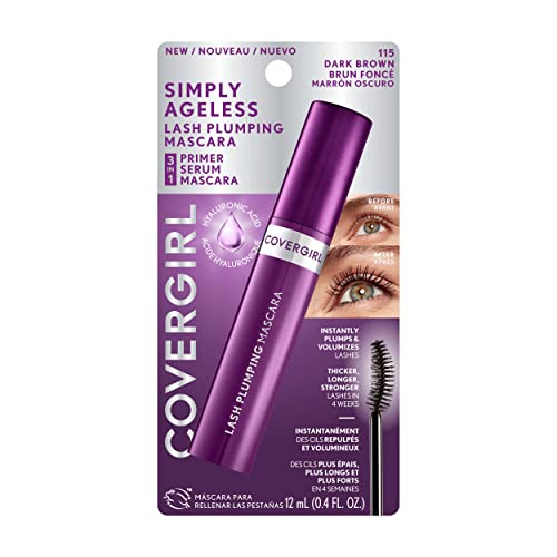 COVERGIRL Simply Ageless Lash Plumping Mascara in Dark Brown #TOP13