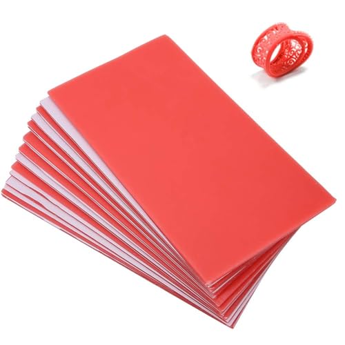 Schnitzwachs, Schmuckwachs Rot Geschnittenes Modellierwachsblatt Gravurherstellung Schnitzwachs Schnitzwachs Stift Gussform Gravur Wachswerkzeug Schmuck Diy Handwerk Ringe Herstellung