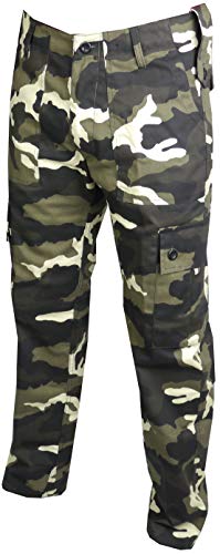Savage Island Pantalon de Combat Militaire, Camo Vert Foncé, Taille: 76cm Longueur: 86cm