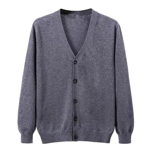 Men's Cardigan Sweater V Neck Solid Color Slim Fit Casual Cotton Knit Cardigans2