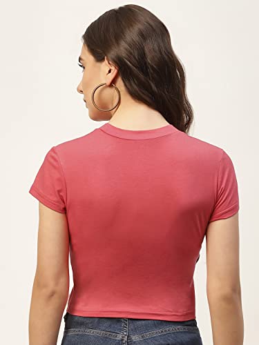 Image of Women Solid Super Soft streachable Cotton Lycra Blended Crop Top
