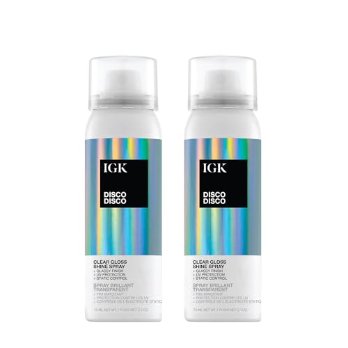 IGK Disco Disco Clear Gloss Shine Spray 2 pack miniatura 1